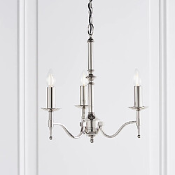 Interiors 1900 Suspension 3 ampoules Stanford, nickel