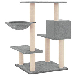 Acheter vidaXL Arbre à chat avec griffoirs en sisal gris clair 82,5 cm