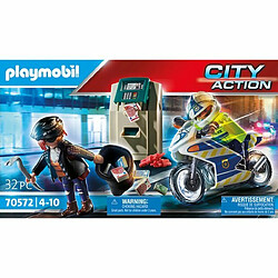 Playmobil® 70572 Police Policier avec moto et voleur, Playmobil City Action