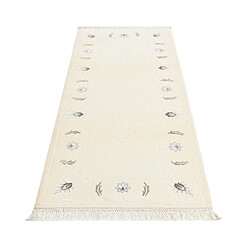 Avis Vidal Tapis de couloir en laine 203x84 beige Darya