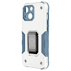 Avizar Coque iPhone 14 Antichoc Hybride avec Anneau Support Magnétique Blanc