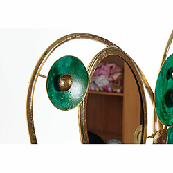 Figurine Décorative DKD Home Decor Miroir Doré Métal Vert (62 x 9 x 53.3 cm)