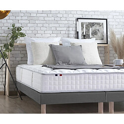 Idliterie Ensemble Matelas Ressorts + Mémoire de forme ODYSSEE + Sommier - Made in France