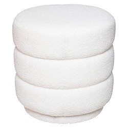 Atmosphera, Createur D'Interieur Pouf Boucle Sinan Vibe Blanc - ATMOSPHERA