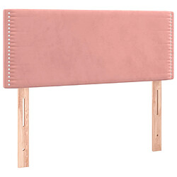 vidaXL Tête de lit Rose 80x5x78/88 cm Velours