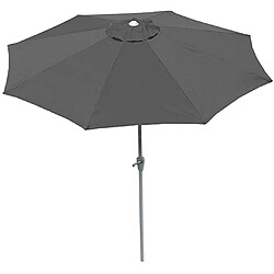 Acheter Decoshop26 Parasol de jardin Ø 2,7m inclinable polyester/aluminium 5kg anthracite 04_0003879