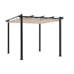 Cstore Pergola en aluminium CORDOBA - Beige - 3 x 3 m