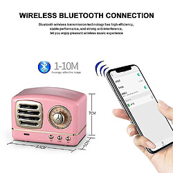 Avis Universal En haut-parleur Bluetooth portable par les enceintes de musique de carte USB / TF de la radio Radio USB / TF (rose)