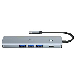 Avis Leotec 5 en 1 USB-C vers 1xHDMI, 3xUSB-A 3.0, 1xPD 100W+Adaptateur USB-C - Gris