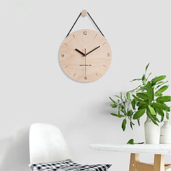 Acheter Horloge Murale à Suspendre En Bois De 12 "Face En Bois Pour Le Style De Salon 3