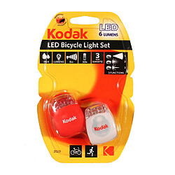 KODAK - Kit lampe pour vélo - 6lm - BLANC 