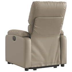 Avis vidaXL Fauteuil inclinable électrique cappuccino similicuir