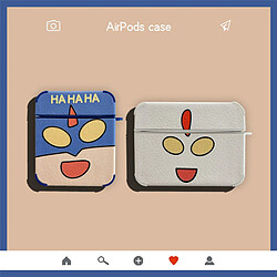 GUPBOO Airpods Coque Housse Étui Protecteur Compatible pour AirPods Pro-dessin animé dynamique superman jolie femme