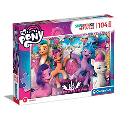 Avis Clementoni- My Little Pony Supercolor Pony-104 Maxi pièces, 4 Ans Enfant, Puzzle Dessin animé-fabriqué en Italie, 23765, Multicolore, Medium