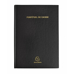 Avis Exacompta Agenda perpétuel de caisse broché format 21 cm x 14,8 cm - Noir