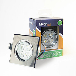 Megaled Spot encastrable LED amovible argenté 5W (eq. 50W) 