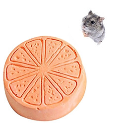 Wewoo Jouet pour Animaux Orange de compagnie Type Calcium Pierre Hamsters Lapins Petites Dents Meulage Pierres Outils de Formation