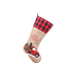 C330 Chaussettes de camion de Noël Chaussettes Sac cadeau Sac de bonbons de Noël Pendentif Décoration de Noël pour la fête de Noël