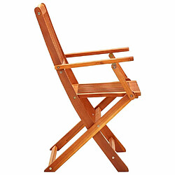 Acheter Maison Chic Lot de 8 Chaises de jardin,Fauteuil d'extérieur pliables Bois d'eucalyptus massif -MN82730