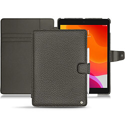 Housse cuir Apple iPad 10.2' - Rabat portefeuille - Anthracite ( Pantone #41403c ) - NOREVE