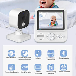 2.8 Pouces Moniteur Pour Bébé 720P Moniteur Pour Bébé Moniteur Pour Bébé Interphone Vocal Bidirectionnel Abm90