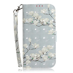 Wewoo Housse Coque Étui en cuir à rabat horizontal Motif magnolia dessin 3D pour Huawei P Smart + 2019 / Enjoy 9s / Honor 10i / 20i / 20 Liteavec support et fentes cartes et portefeuille