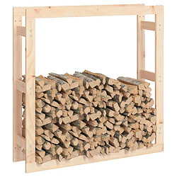 Avis vidaXL Support pour bois de chauffage 100x25x100 cm Bois de pin