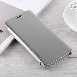 Wewoo Coque Housse en cuir pour miroir Xiaomi Mi 8 avec support argent