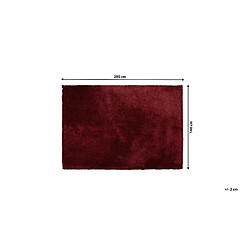 Beliani Tapis 140 x 200 cm rouge EVREN