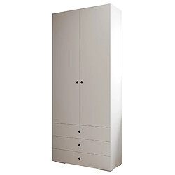 Abiks Meble Armoire Inova 2 236,7/100/47 (bianco/nero)