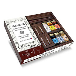 Raphael Coffret Calligraphie 12 encres de 10 ml + accessoires