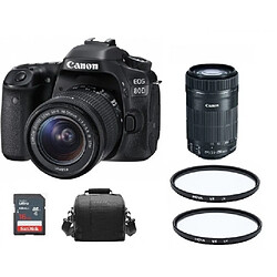 CANON EOS 80D KIT EF-S 18-55mm F3.5-5.6 IS STM + EF-S 55-250mm F4-5.6 IS STM (White Box)+ Camera Bag + 16gb SD card + HOYA UX UV 58mm Filter+ HOYA UX UV 58mm Filter