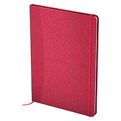 Cahier broché Professionnel Signature Oxford A5 14,8 x 21 cm - blanc ligné - 160 pages rouge