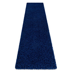 RUGSX Tapis, le tapis de couloir SOFFI shaggy 5cm bleu foncé - pour la cuisine, l'antichambre, le couloir 60x300 cm