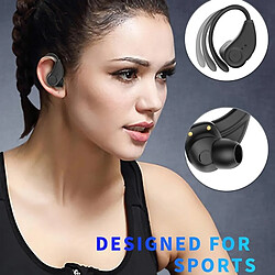 Yonis Ecouteurs Bluetooth Sport Sans Fil Noir