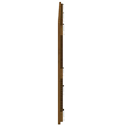 Acheter vidaXL Tête de lit murale Marron miel 147x3x60 cm Bois massif de pin