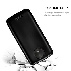 Avis Cadorabo Coque Motorola MOTO C PLUS Etui en Noir