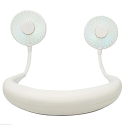 Avis (Blanc) Ventilateur de Cou Portable Suspendu 2 en 1