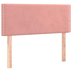 Maison Chic Tête de lit moderne pour chambre - Décoration de lit Rose 100x5x78/88 cm Velours -MN90396