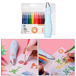 Stylo De Pulvérisation De Marqueur D'aérographe électrique Recharge USB Stylos De Peinture Aquarelle Rose pas cher