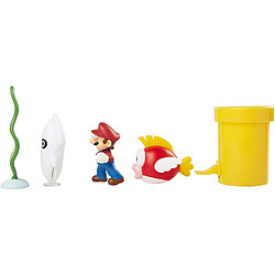 Jakks Pacific World of Nintendo - Diorama Super Mario Underwater pas cher