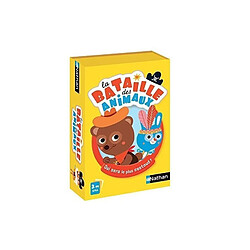 Diset NATHAN - La Bataille des Animaux - Jeu de Cartes