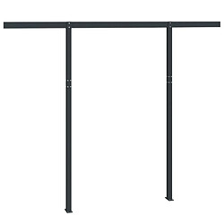 Acheter vidaXL Jeu de poteaux d'auvent anthracite 300x245 cm fer