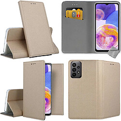 Acheter Htdmobiles Housse pour Samsung Galaxy A23 4G / 5G - etui coque pochette portefeuille + film ecran - OR MAGNET