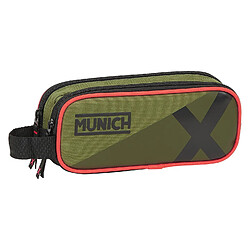 Trousse Fourre-Tout Double Dynamo Munich M513 Vert (21 x 8 x 6 cm)