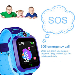 Montre intelligente pour enfants TR5-1 2G avec fente pour carte Micro SIM 1.54inch Touching Screen anti-montre de poignet avec GPS