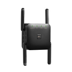 1200Mbps Double Fréquence 2.4G / 5G Répéteur Sans Fil Amplificateur de Signal WiFi WiFi Range Extender pour Bureau À Domicile Noir717