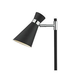 Luminaire Center Lampe de table Ashworth noir et chrome poli 1 ampoule