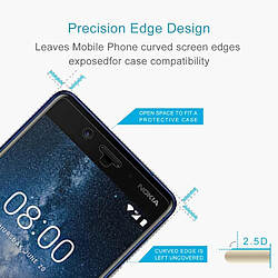 Avis Wewoo Verre trempé pour Nokia 8 0.26mm 9H Surface Dureté 2.5D Curved Bord Protecteur D'écran En