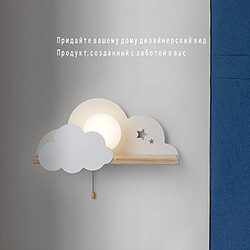 Avis Universal Cadre de chambre pour enfants mignons, personnalité créative, lampe murale de chevet de chambre à coucher en nuage